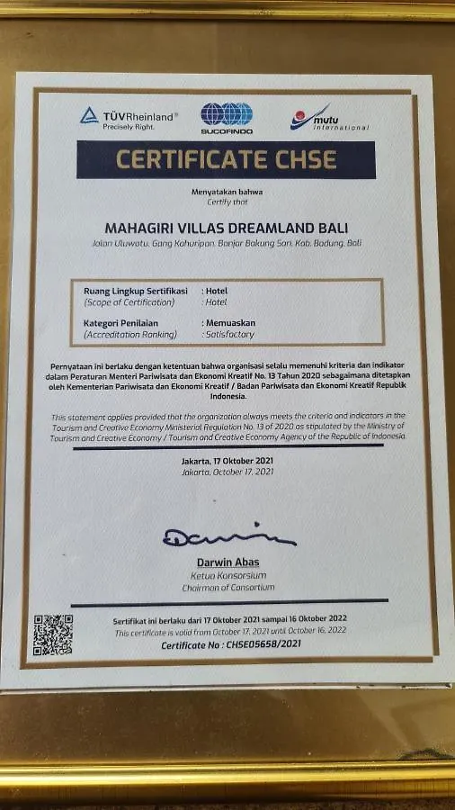 Mahagiri Villas & Spa Dreamland Uluwatu